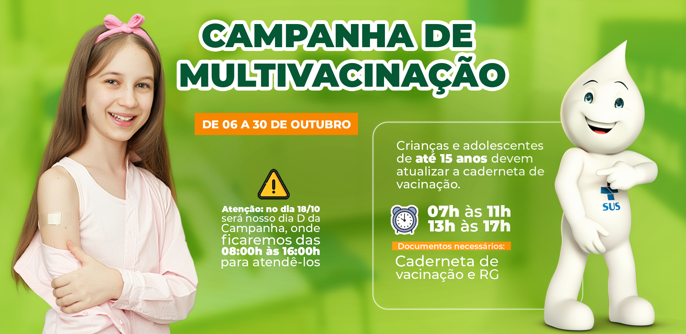 Campanha de Multivacinação